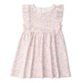 Organic Cotton Flutter Dress - Peony