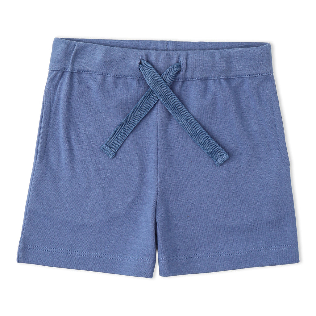 Organic Cotton Polo Shirt & Shorts Set - Slate
