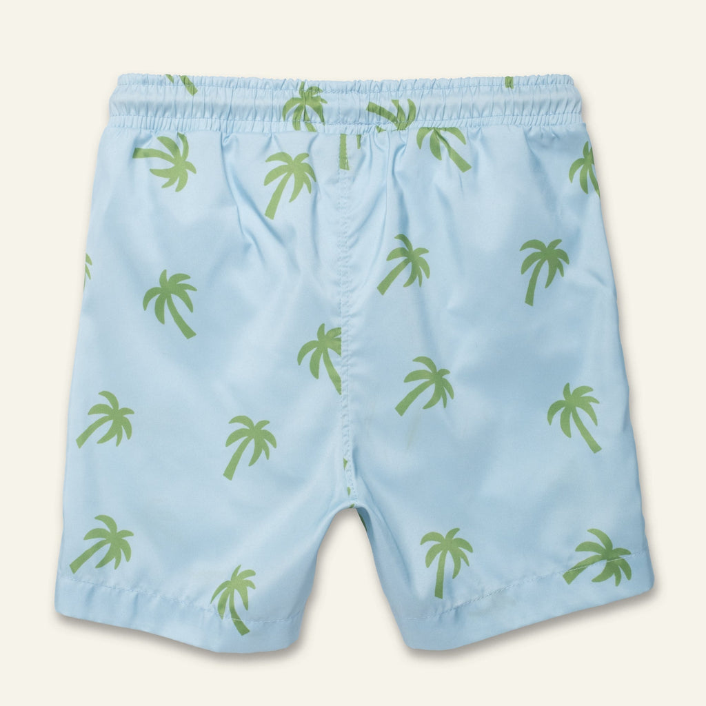 Recycled Polyester Swim Trunk - Palm Tree