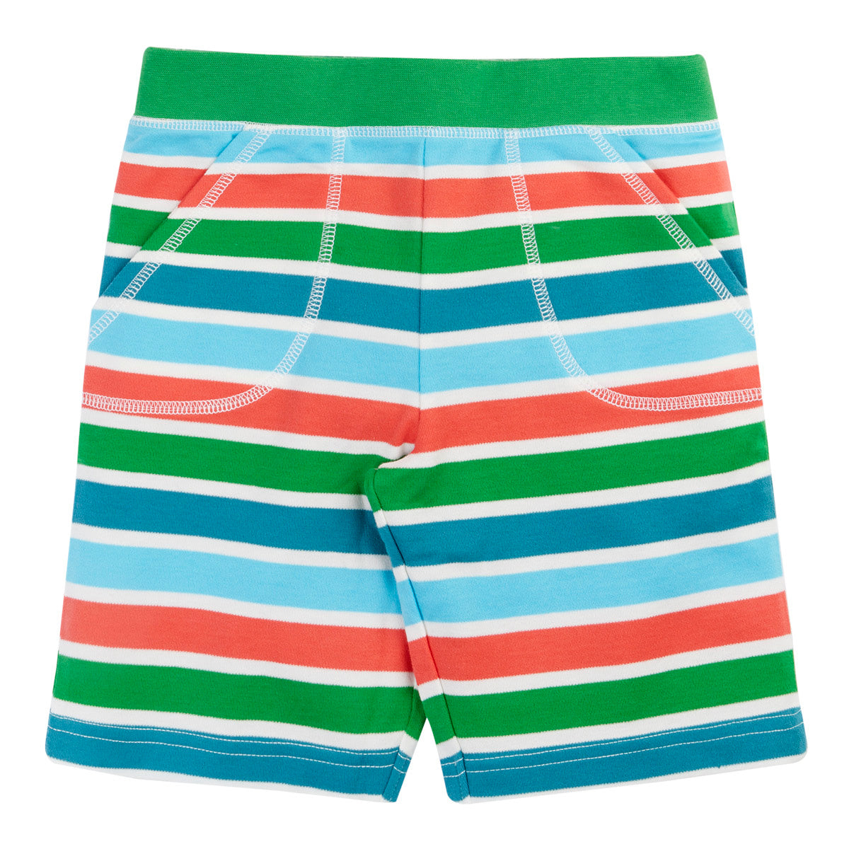 Organic Cotton Shorts - Breton Stripe