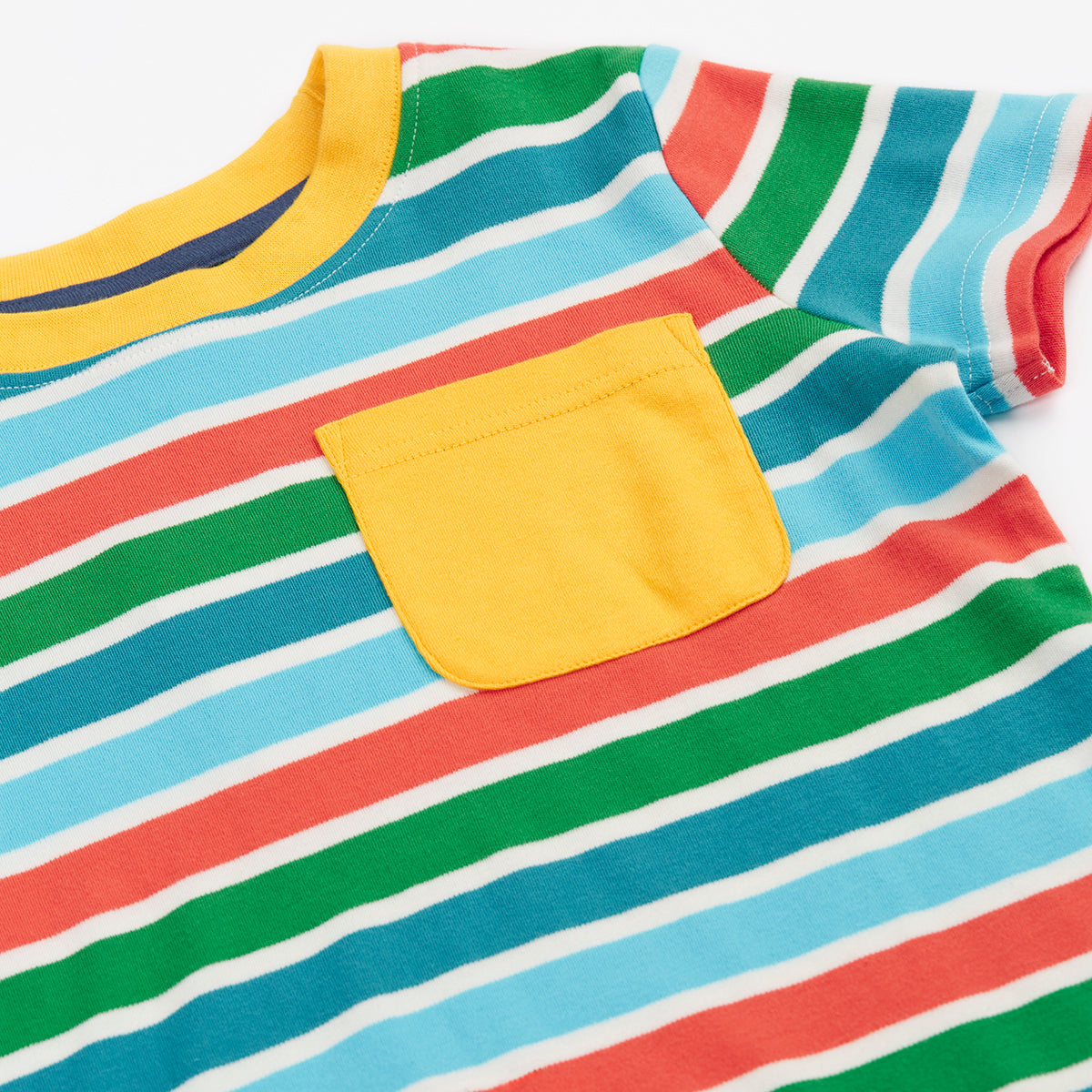 Organic Cotton Pocket T-Shirt - Breton Stripe