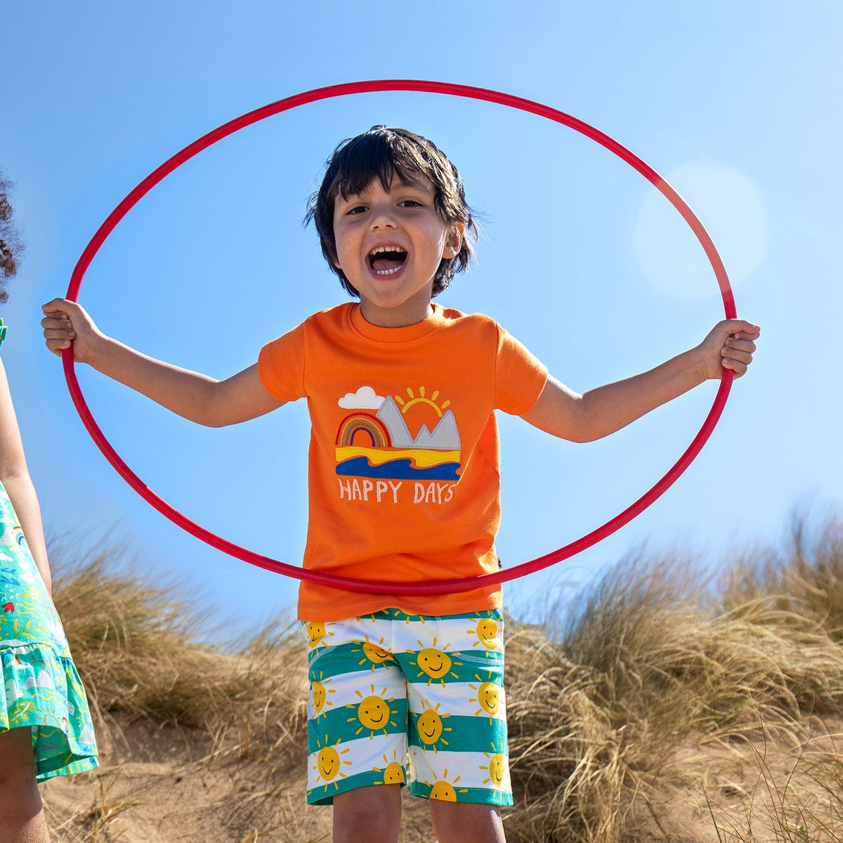 Organic Cotton Short Sleeve T-Shirt - Happy Days Appliqué