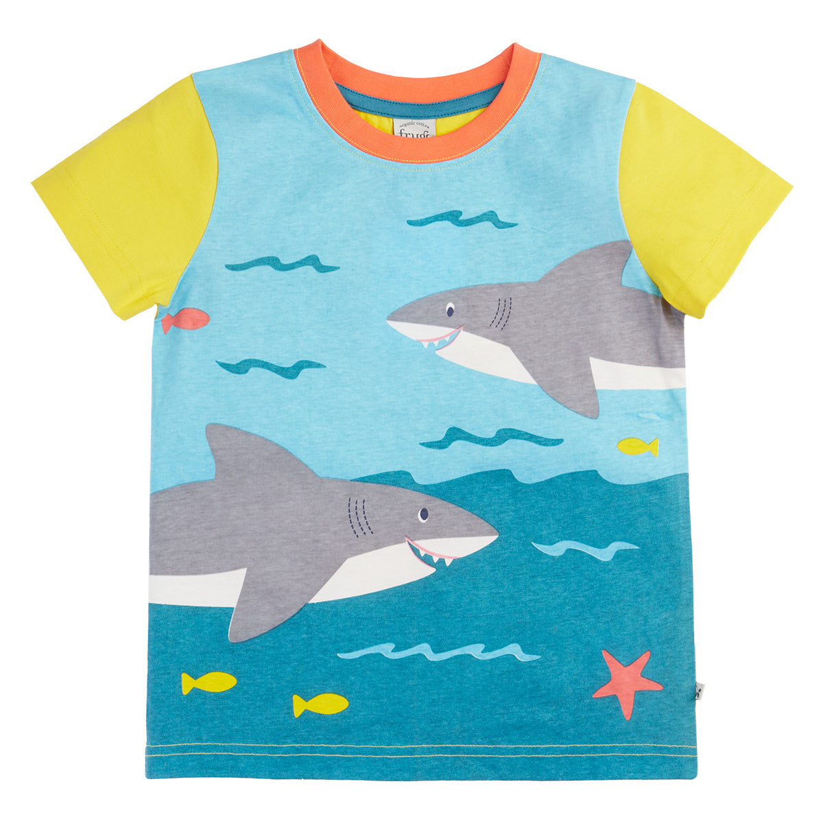 Organic Cotton Short Sleeve T-Shirt - Sharks