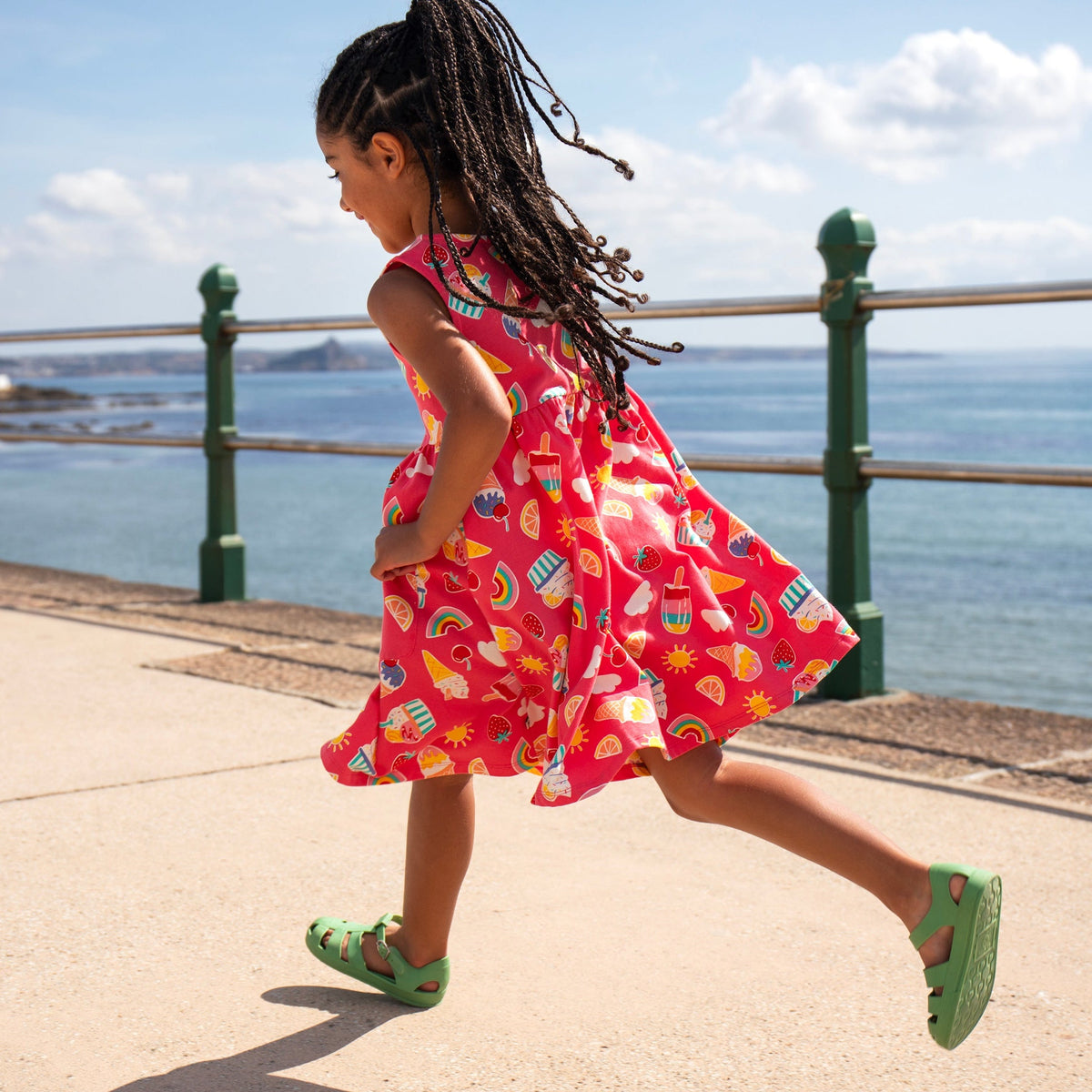 Organic Cotton Sleeveless Dress - Summer Sprinkles