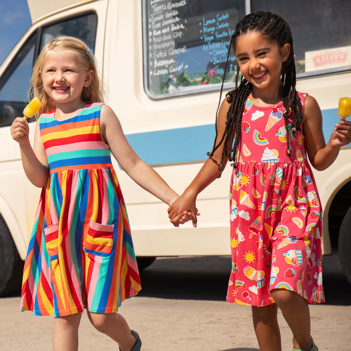 Organic Cotton Sleeveless Dress - Summer Sprinkles