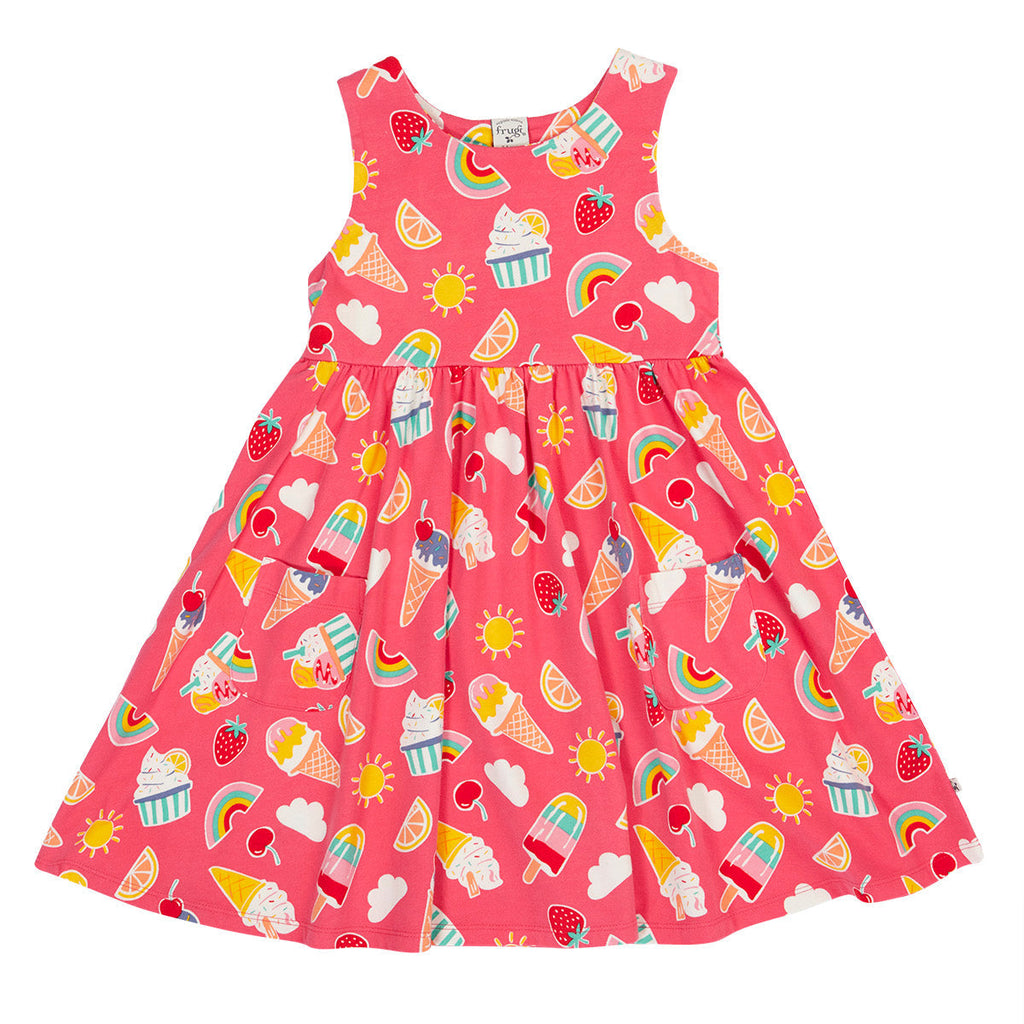 Organic Cotton Sleeveless Dress - Summer Sprinkles