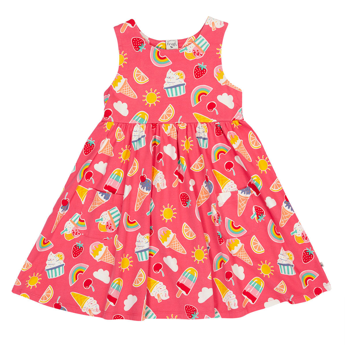 Organic Cotton Sleeveless Dress - Summer Sprinkles
