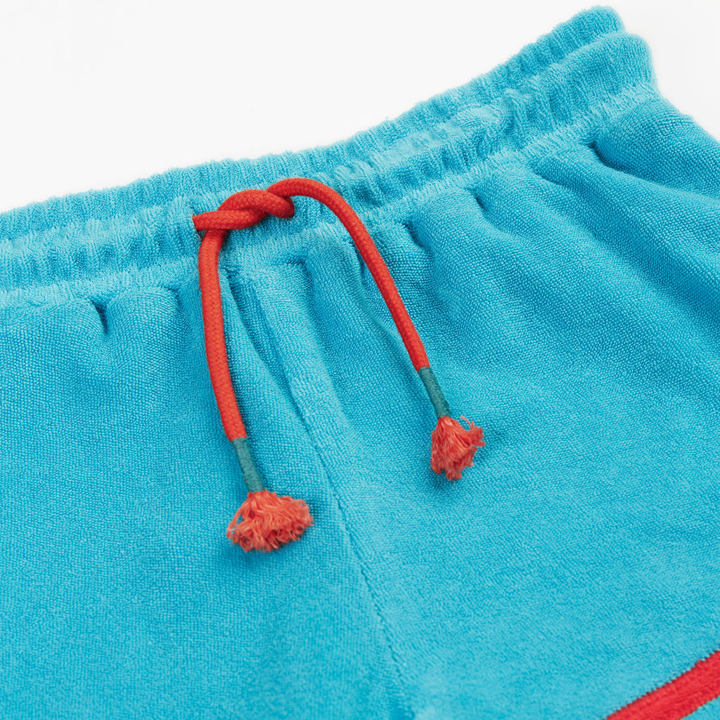 Organic Cotton Terry Shorts - Sea Blue