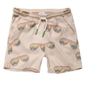 Recycled Polyester Swim Trunk - Groovy Glasses