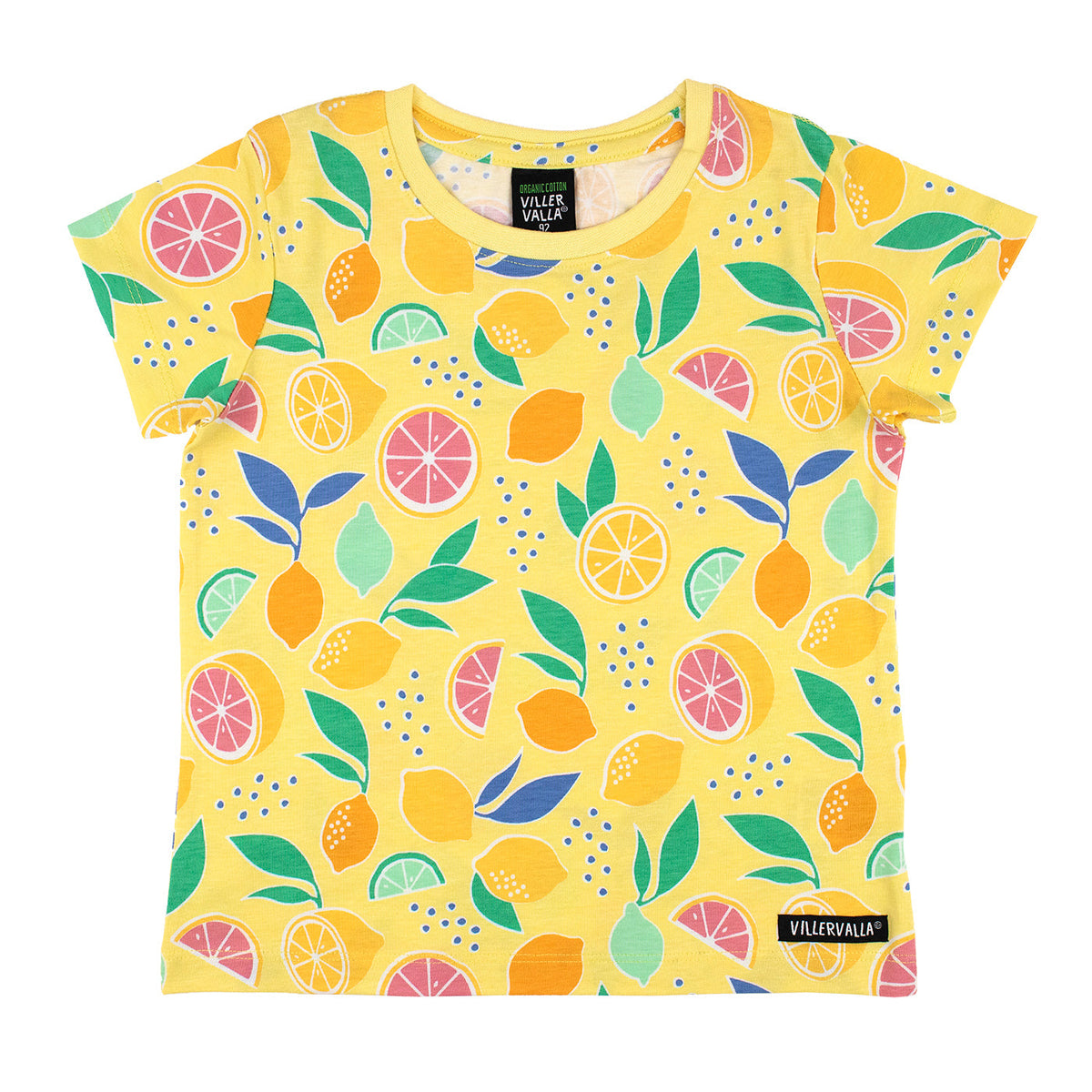 Organic Cotton Short Sleeve Tee - Lemon Bliss Banana Yellow