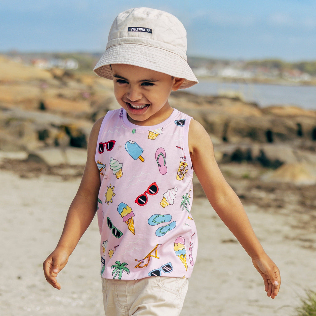Organic Cotton Tank Top - Summer Day Banana Yellow