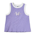 Organic Cotton Tank Top - Purple Butterfly
