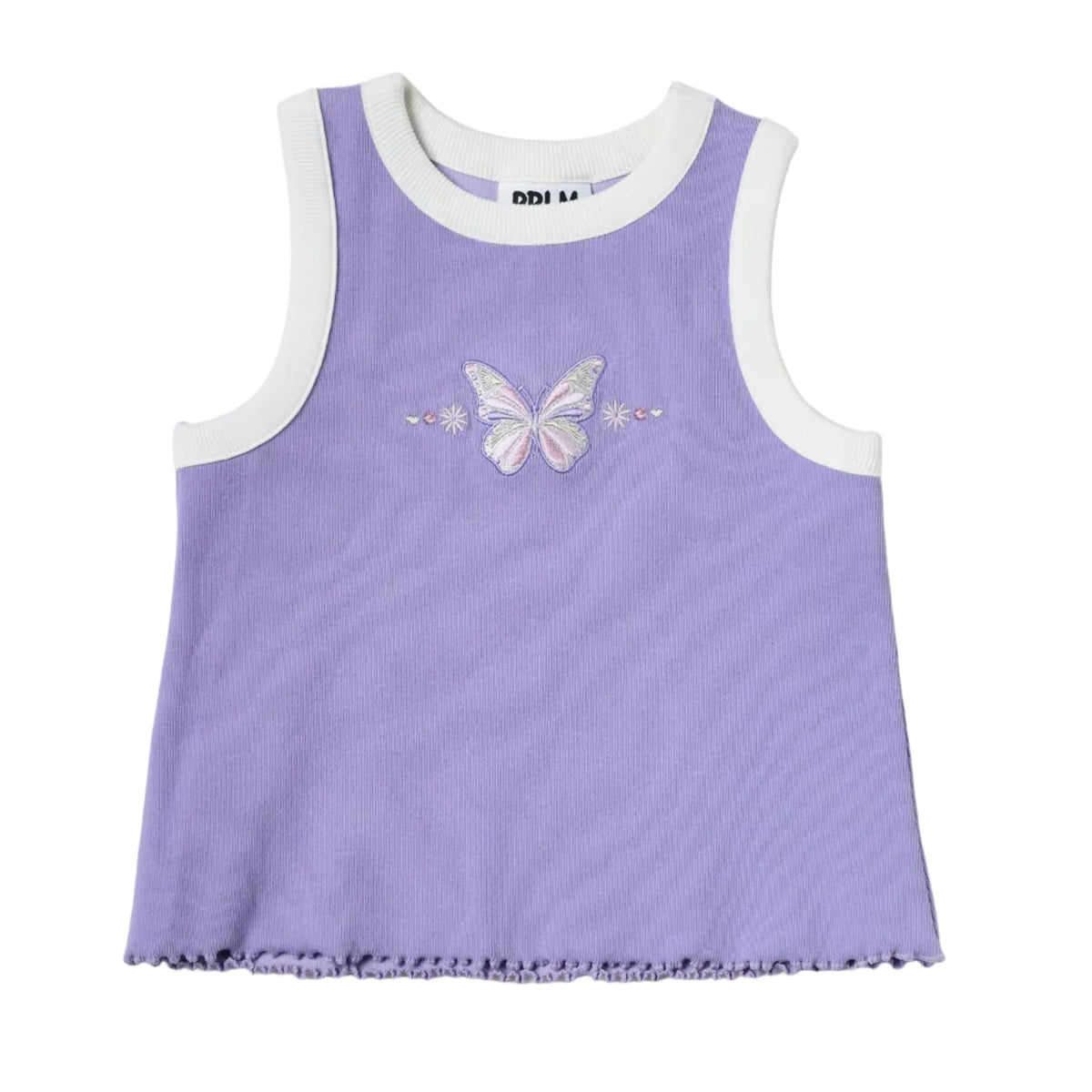 Organic Cotton Tank Top - Purple Butterfly
