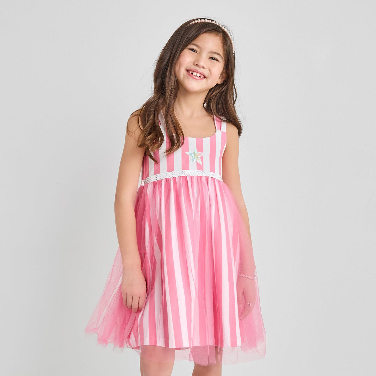 Organic Cotton Tank Dress - Star & Stripes