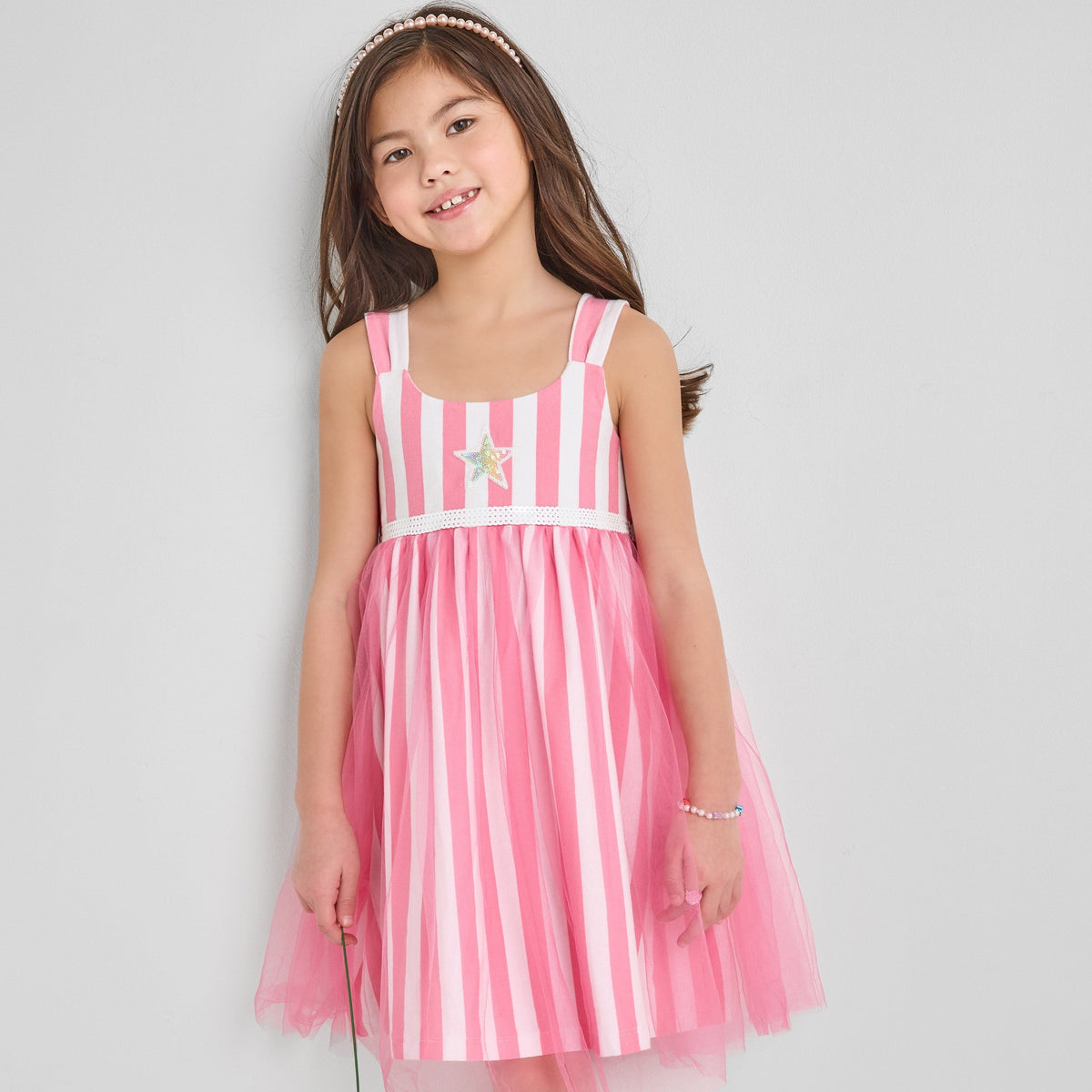 Organic Cotton Tank Dress - Star & Stripes