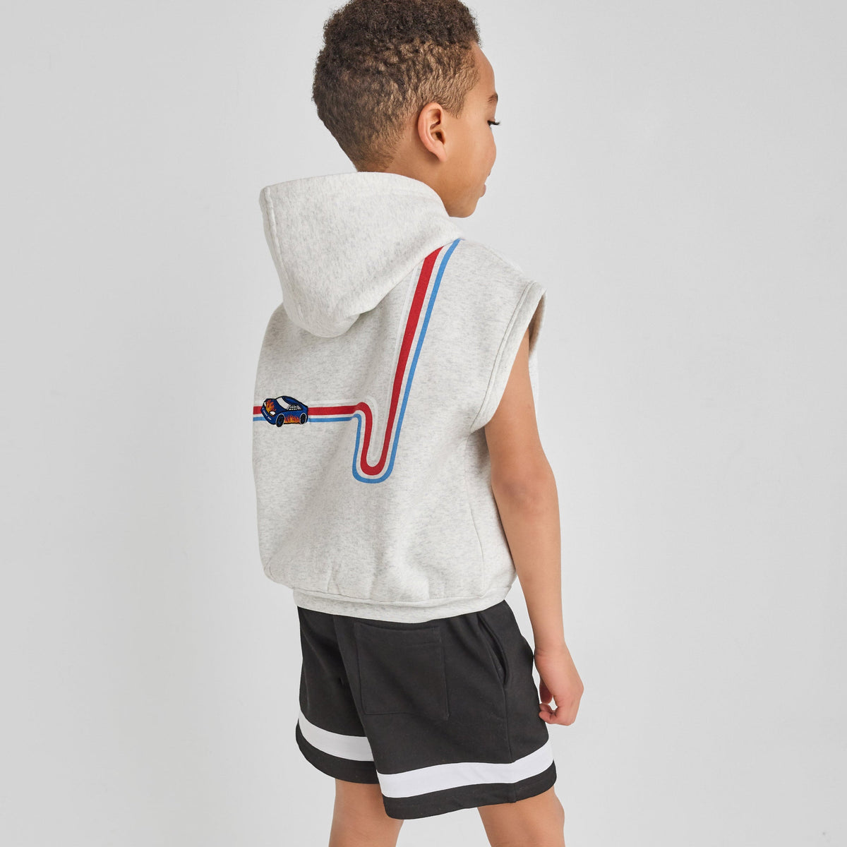 Organic Cotton Shorts - Black Striped