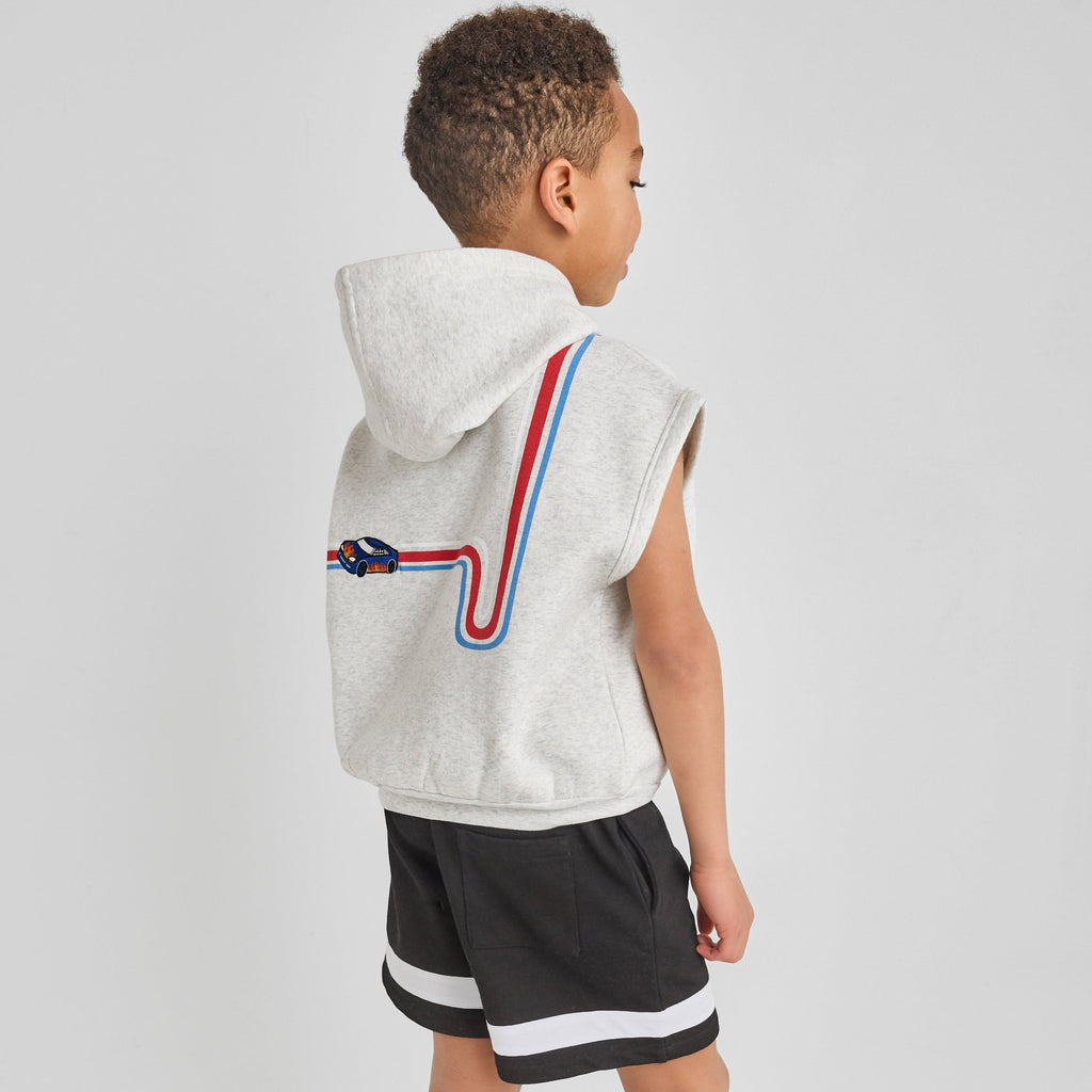 Organic Cotton Sleeveless Hoodie - Racecar