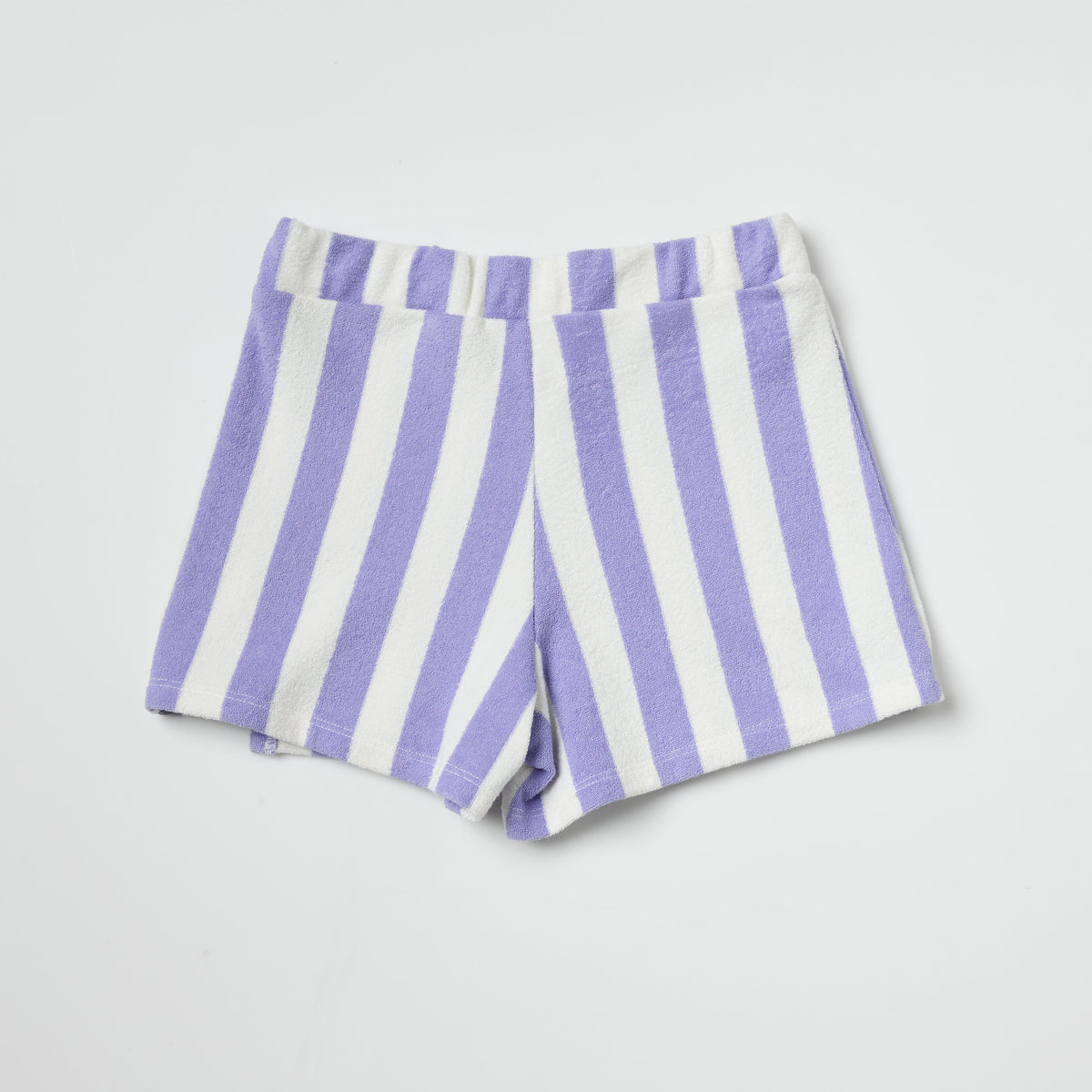 Organic Cotton Terry Skort - Purple Striped