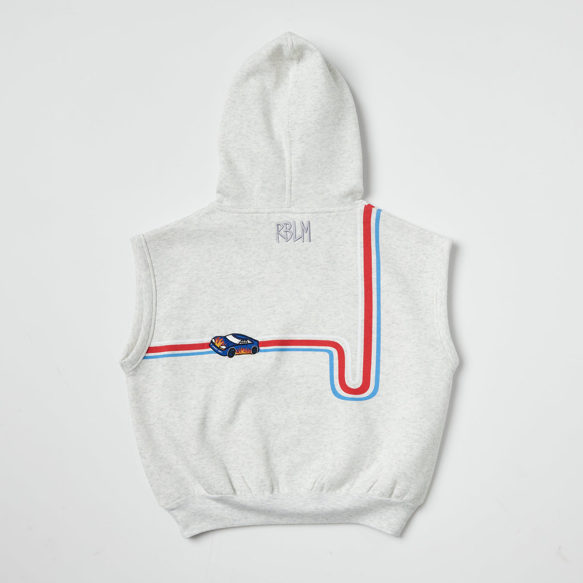 Organic Cotton Sleeveless Hoodie - Racecar