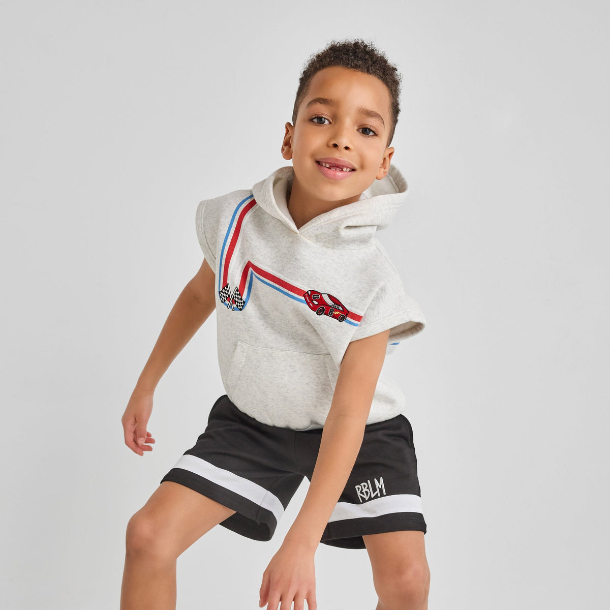 Organic Cotton Sleeveless Hoodie - Racecar